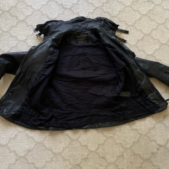 All Saints Belvedere Leather Jacket - Picture 8 of 11